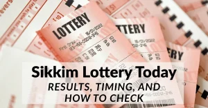 Sikkim lottery today results timing and how to check - Pink lottery tickets with numbers and barcodes