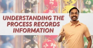 Sikkim lottery register guide showing process records information with lottery balls and organized result details